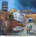 A Little Corner of St. John's-Lower Buttery, Oil on Canvas